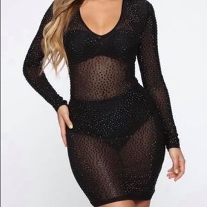 Fashion Nova mesh sparkly dress